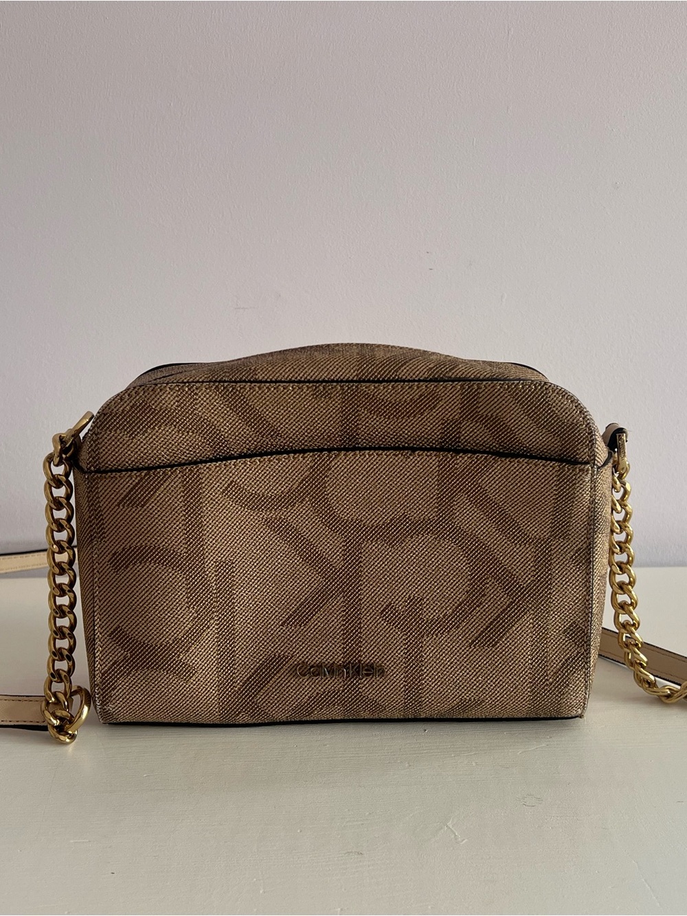 Calvin Klein Monogram Crossbody Purse